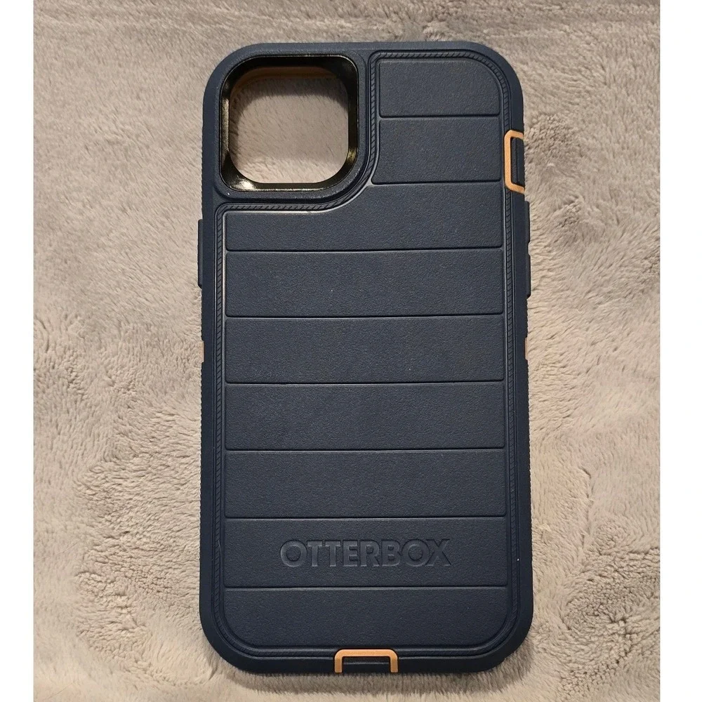 OtterBox Defender Pro Series Case‎ for iPhone 14 Plus Drop Tested Tan/Blue